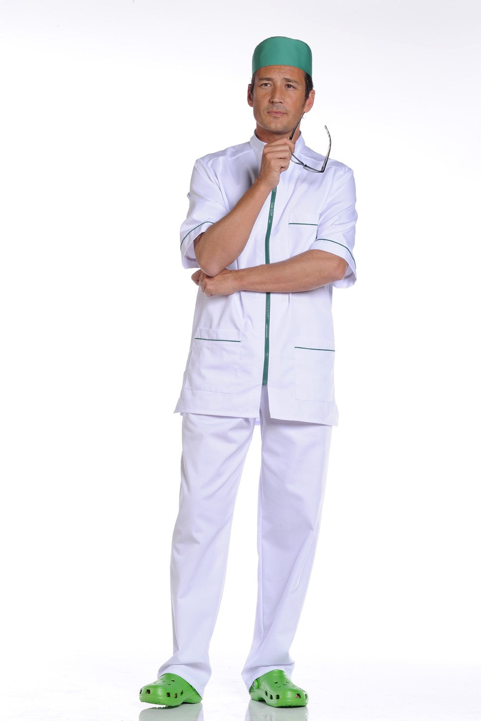 Tunique Médicale Blanche Fermeture Eclaire