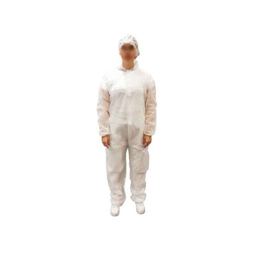 combinaison blanche à capuche de face