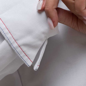 Veste de Cuisine Femme Manches Longues Alpilles Blanc - ROBUR I Manches retroussables