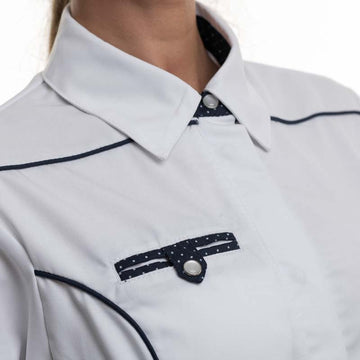 veste cuisine col chemise femme manelli haut de gamme