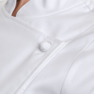 boutons cousu veste de cuisine