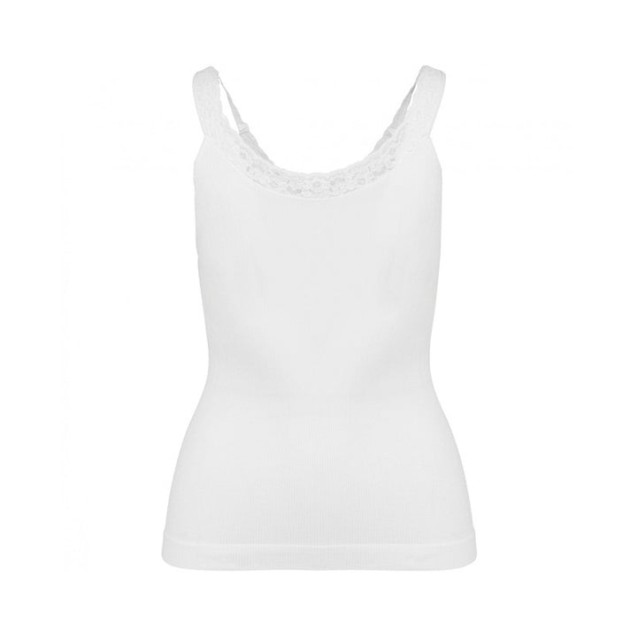 Débardeur Dentelle Femme Ecoresponsable Blanc - KARIBAN