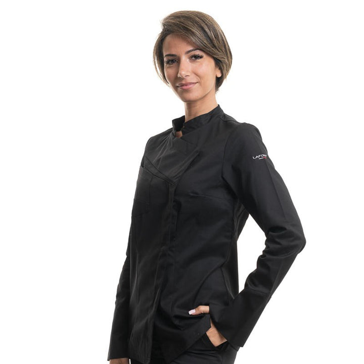 veste cuisine femme noir
