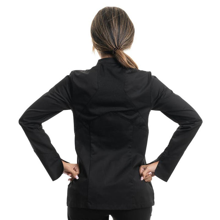 veste de cuisine noir femme