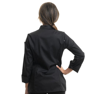 Dos de la veste de cuisine femme de qualité supérieure