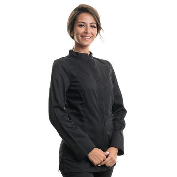 veste cuisine femme noir