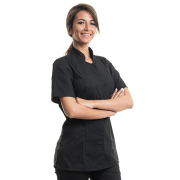 veste cuisine femme noir