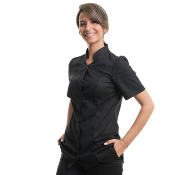 veste de cuisine noir
