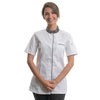 Veste de Cuisine Femme ELBAX Manches Courtes Blanc/Anthracite - ROBUR