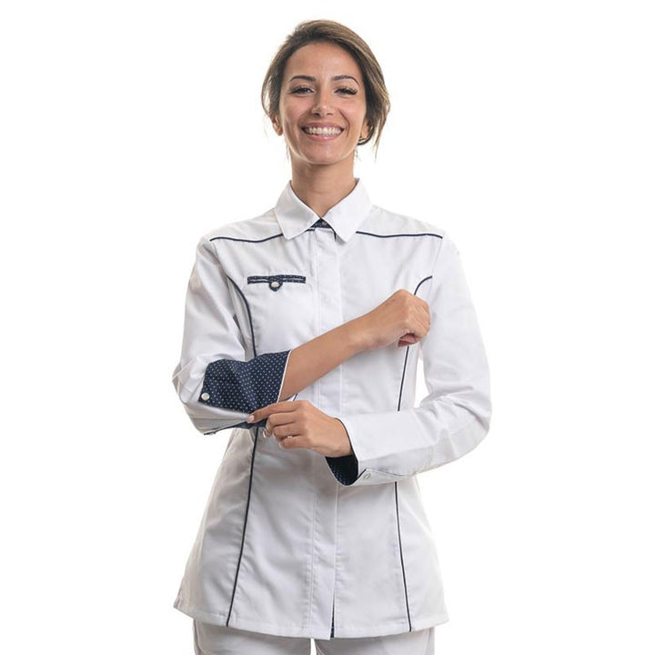 Veste de cuisine femme Col Chemise - MANELLI