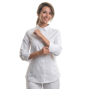 veste de cuisine col chemise
