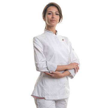 veste cuisine leonie robur blanche