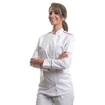 veste de cuisine italie drapeau