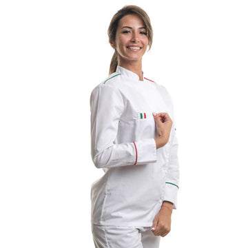 veste cuisine drapeau italie
