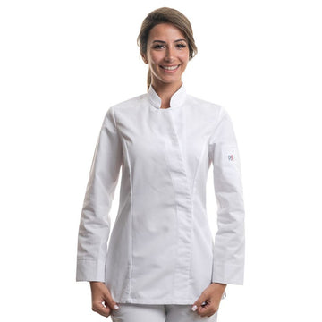 Veste de Cuisine Femme Manches Longues Alpilles Blanc - ROBUR