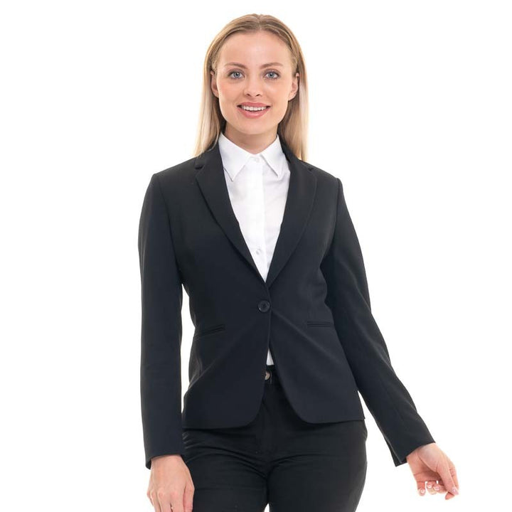veste tailleur bleu marine femme