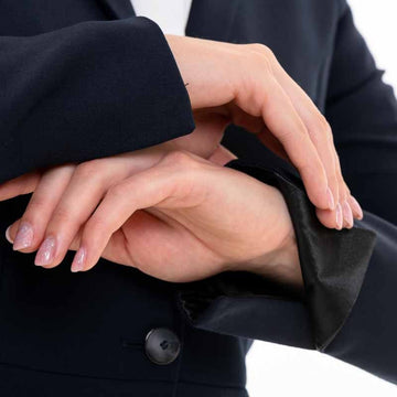 tailleur femme revers satiné