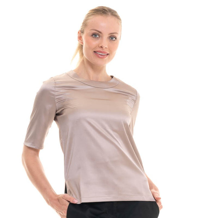 chemisier esthétique satiné