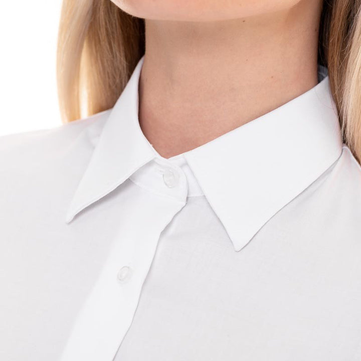 col chemise de service blanche