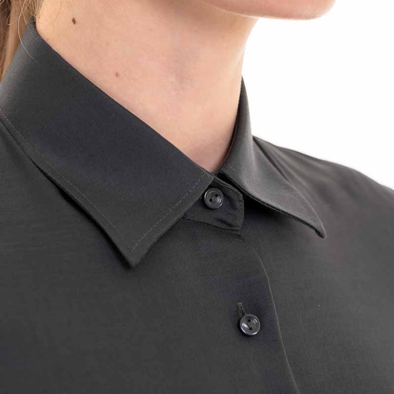 col chemise gris anthracite