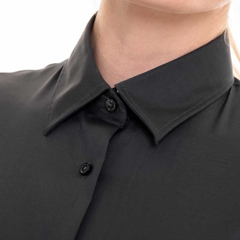 col chemise coton femme