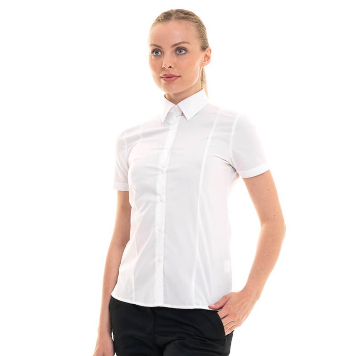 chemisier manches courtes femme