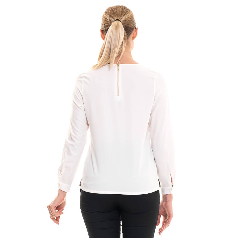 chemisier élégant creme