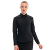 Chemise de Service Femme Popeline Manches Longues Noir - KARIBAN