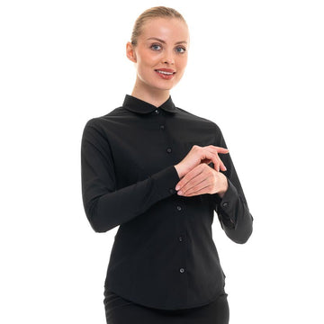 chemise serveuse noir