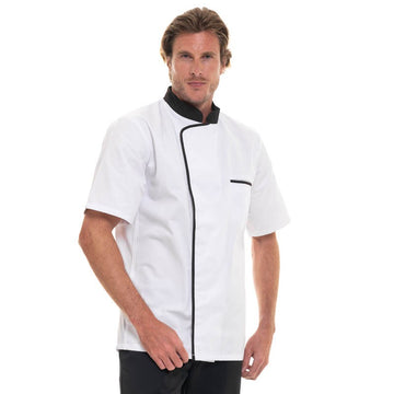veste cuisine liseré moka