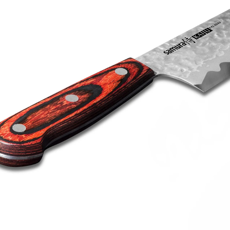 zoom couteau de chef samura 
