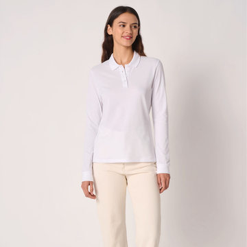 Polo de Travail Piqué Femme Manches Longues - IDEAL BASIC BRAND
