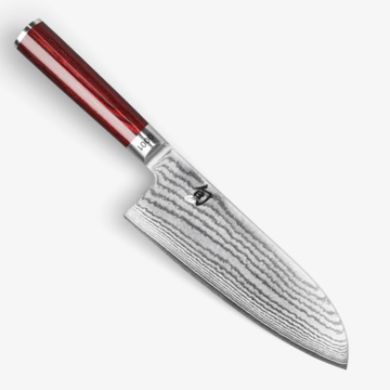 Couteau Japonais Santoku 19cm Shun Classic Red - Série Limitée -
