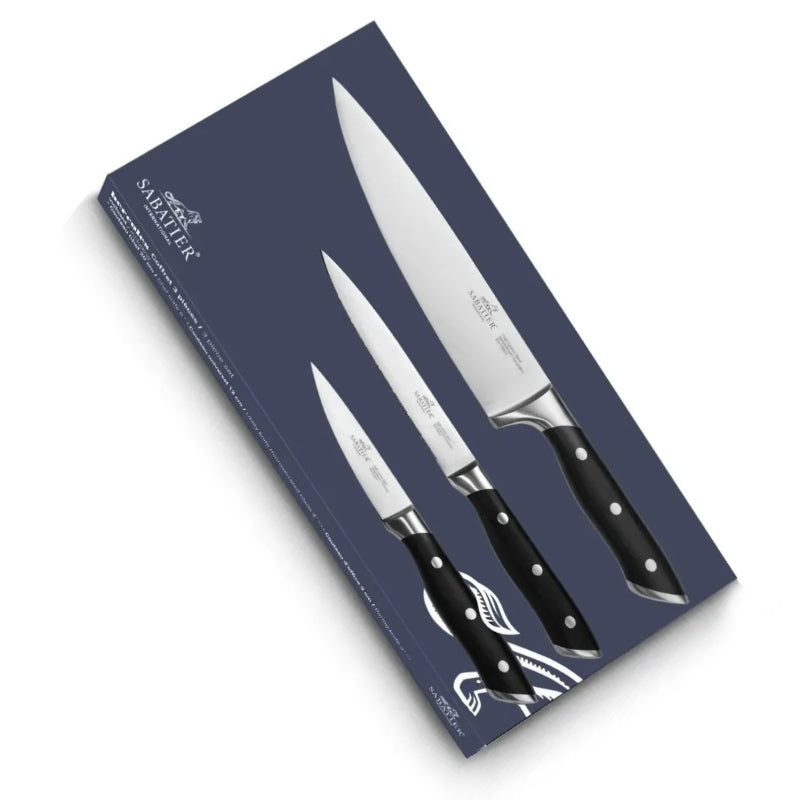 Coffret 3 Couteaux Office 9cm, Universel 12cm, Chef 20cm Hercules - SABATIER
