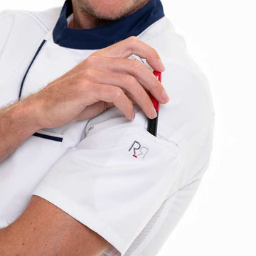 veste cuisine poche stylo