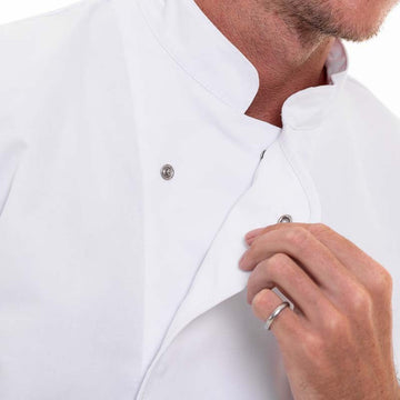 veste cuisine boutons pressions