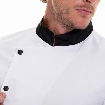 veste cuisine col noir