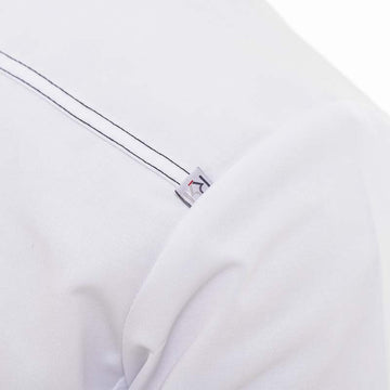 veste cuisine surpiqures noir