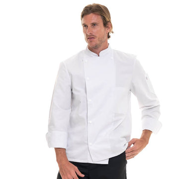 veste cuisine madras rangé boutons