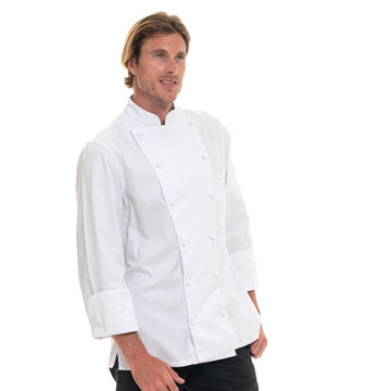 veste cuisine boutons cousus