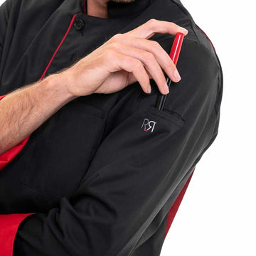 Veste de Cuisine Homme Manches Longues Boko Noir - ROBUR - 7
