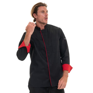 Veste de Cuisine Homme Manches Longues Boko Noir - ROBUR - 3
