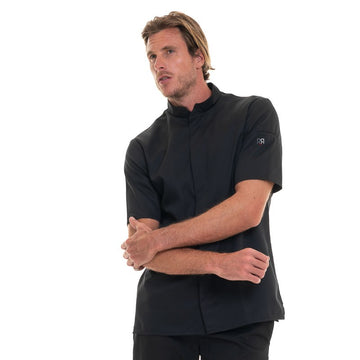 veste de cuisine col montant