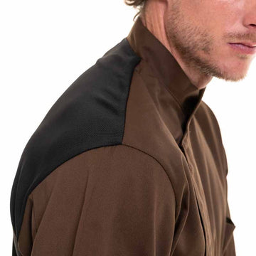 veste cuisine marron egochef