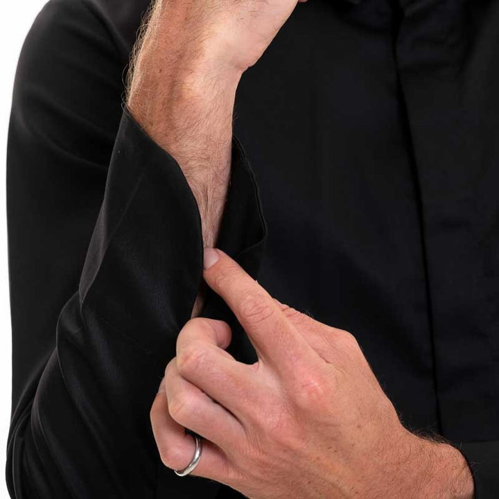 Zoom sur les manches longues de la veste Figari de Robur