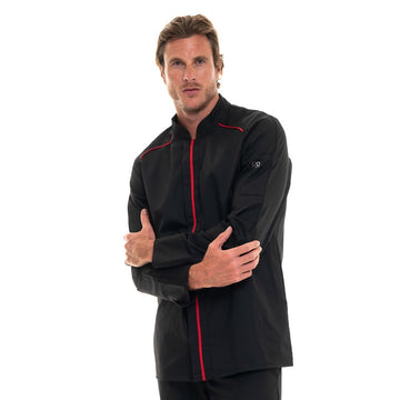 veste cuisine liseré rouge