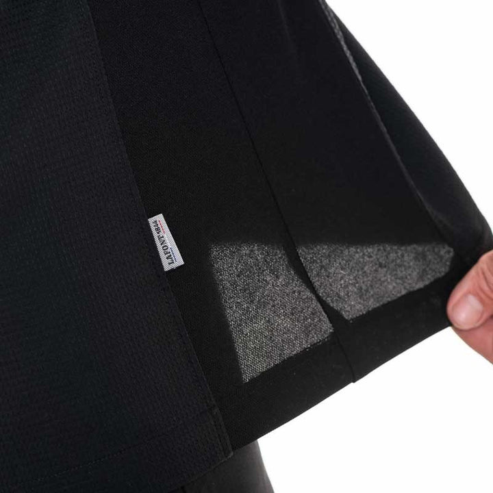 Veste de cuisine noire maille respirante été Lafont