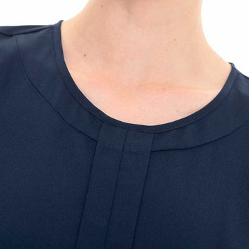 blouse bleu nuit col rond