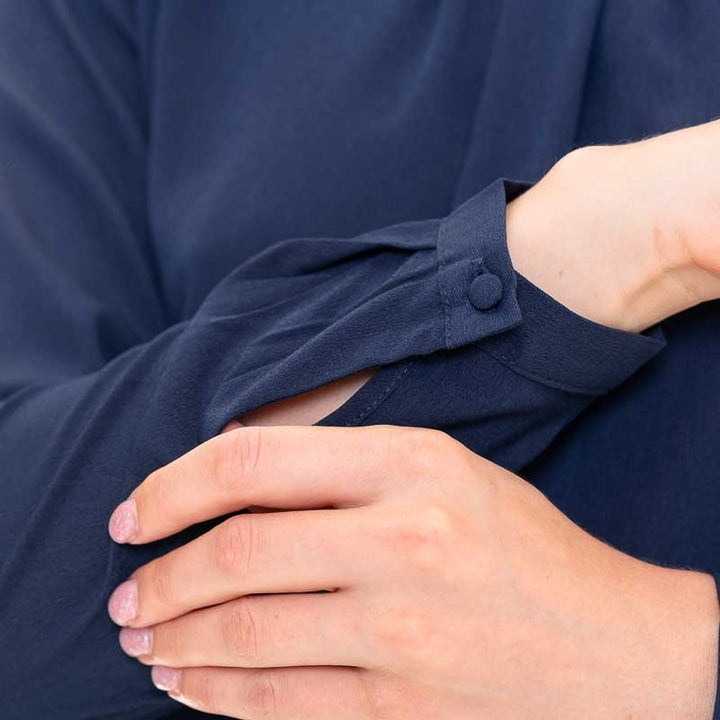 blouse service hotellerie bleu marine