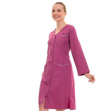 blouse de travail rose